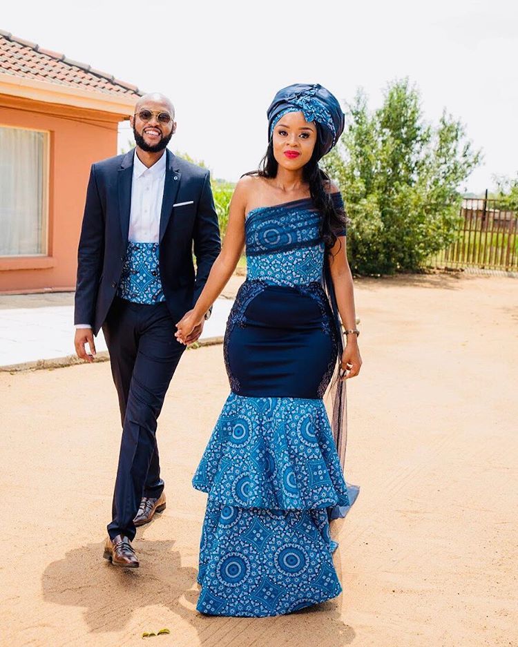 traditional wedding dresses tswana