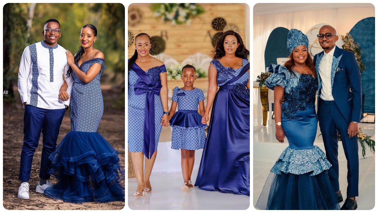 Stunning Shweshwe Dresses 2024 For South African Ladies