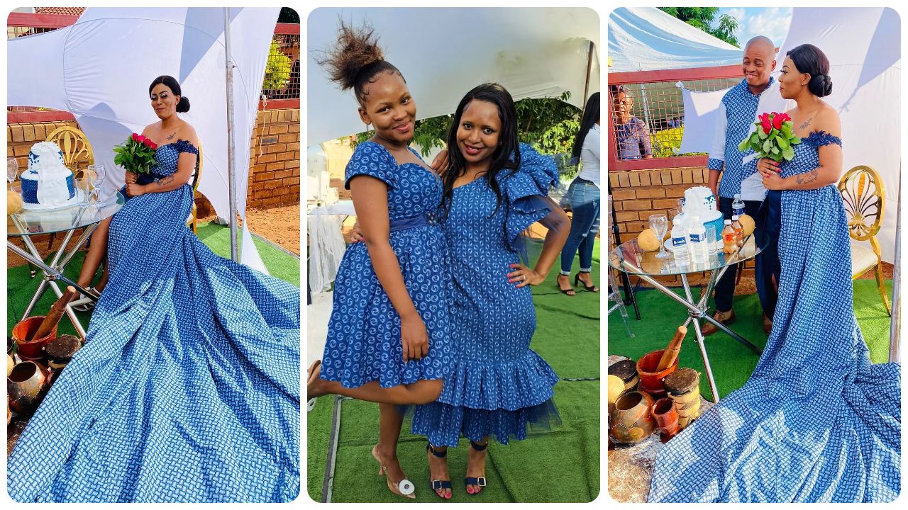 Amazing Shweshwe Traditional Dresses Designs For Makoti 2024